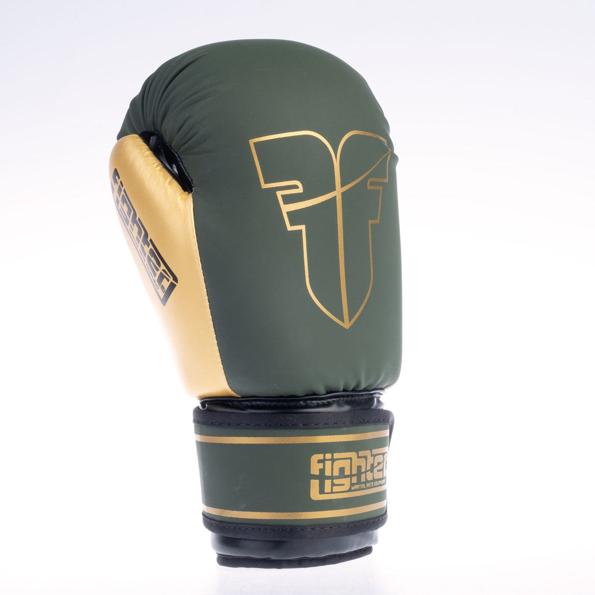 Rukavice Fighter Basic - khaki/zlatá, 1376APU-OTL-1012