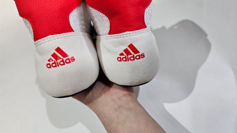 POŠKOZENÉ : Zápasnická obuv adidas HVC - bílá/modrá/červená, BD7129