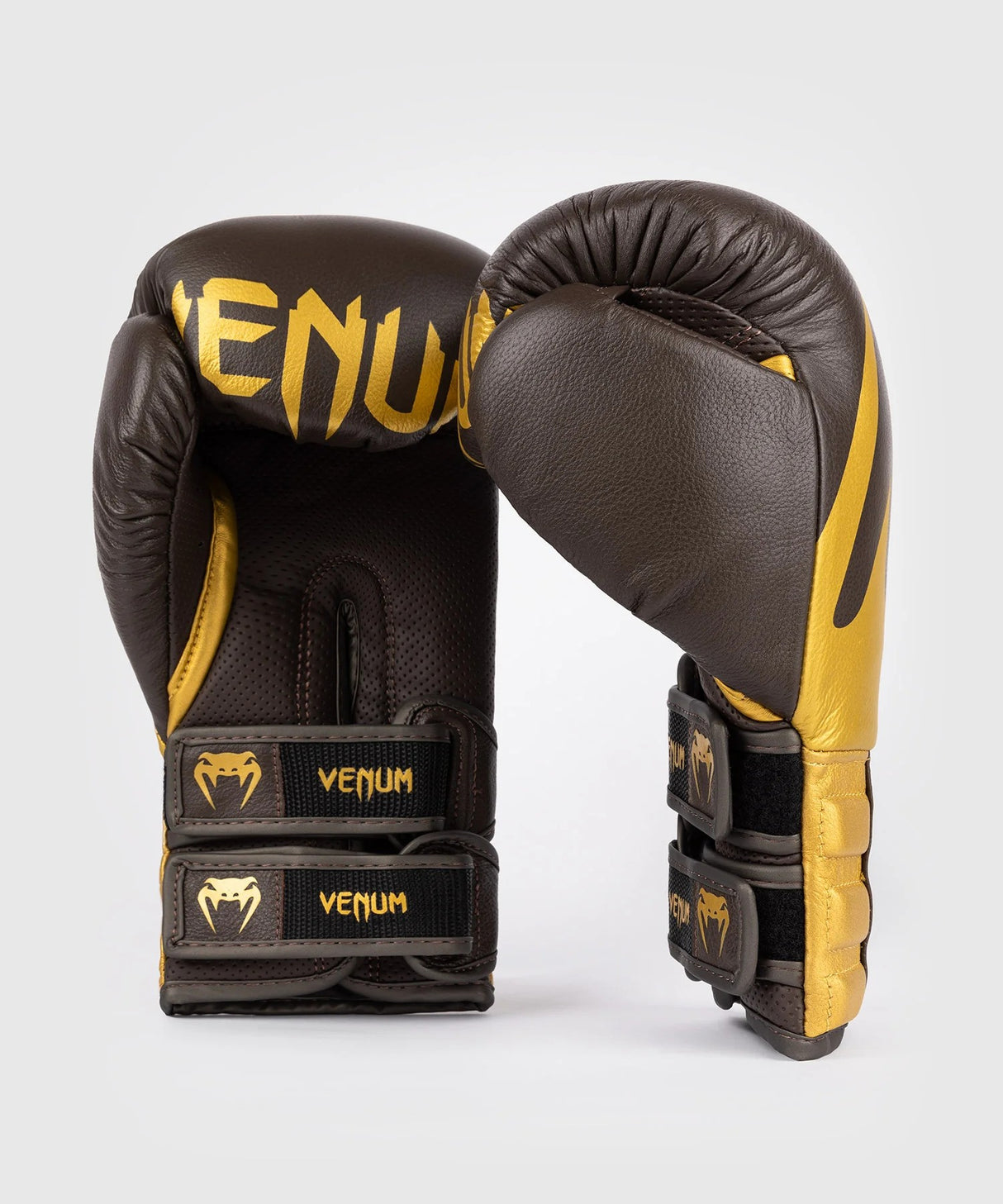 Venum boxerské rukavice Venum Reverso - hnědá/zlatá, VENUM-05411-058