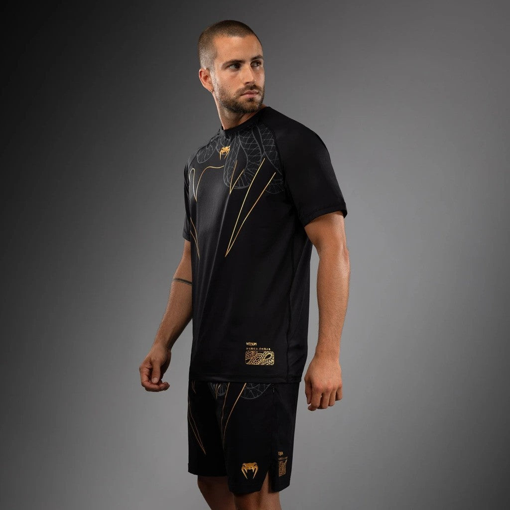 Funkční Dry Tech tričko Venum Serpenti - černá/zlatá, VENUM-05746-109