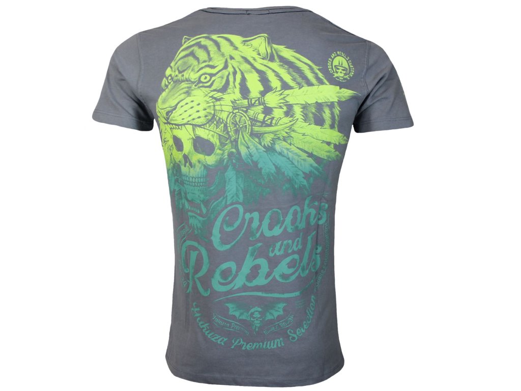 Tričko Yakuza Premium Selection - šedá, 3603