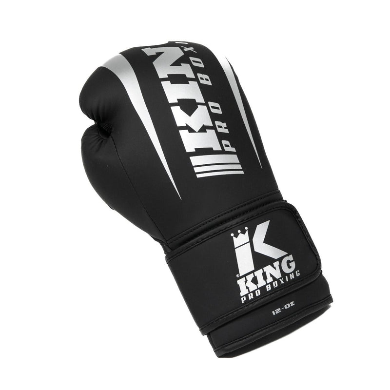 King Pro Boxing boxerské rukavice Revo 7 - černá/stříbrná