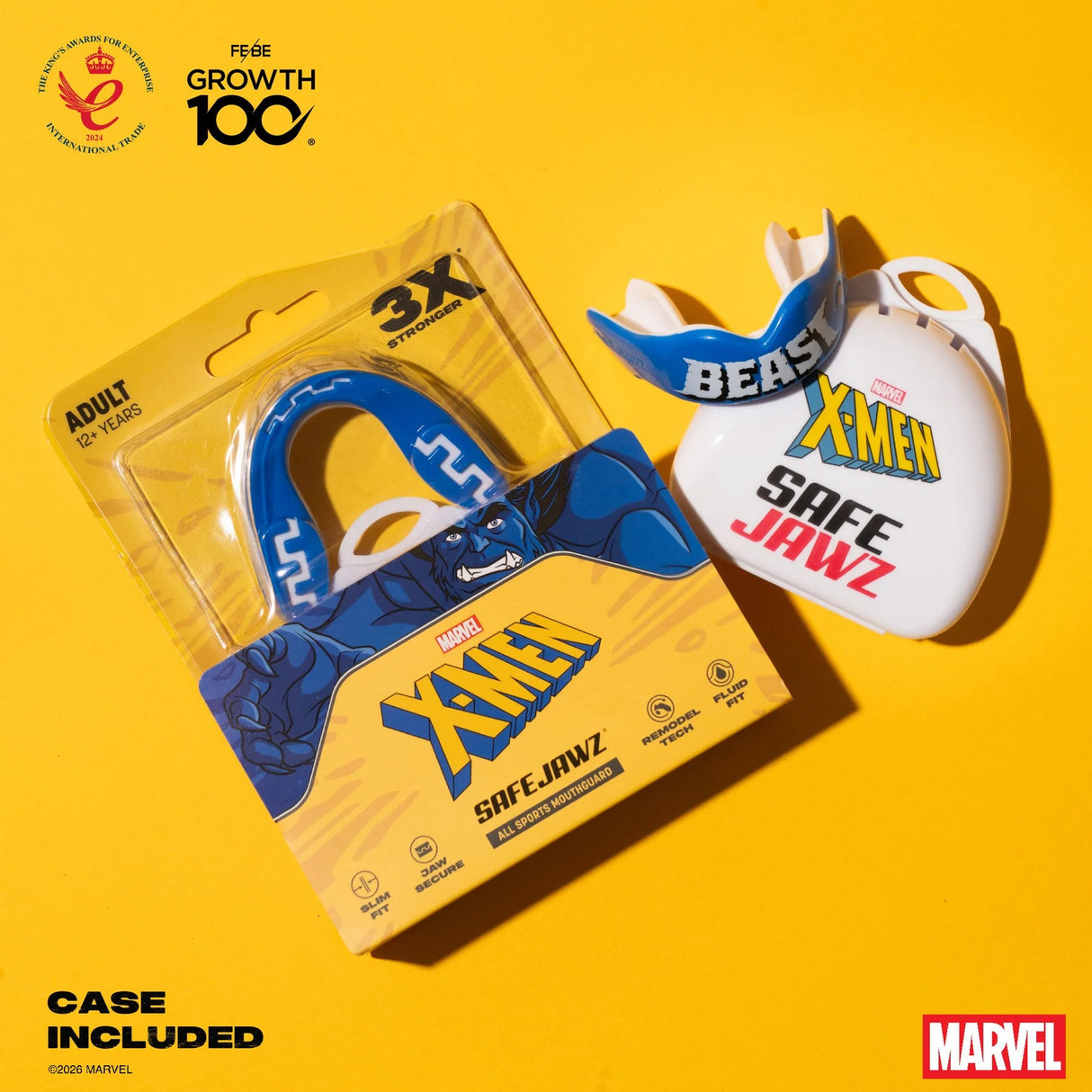 SAFEJAWZ chrániče zubů Marvel X-Men Beast, modrá, SJBeast