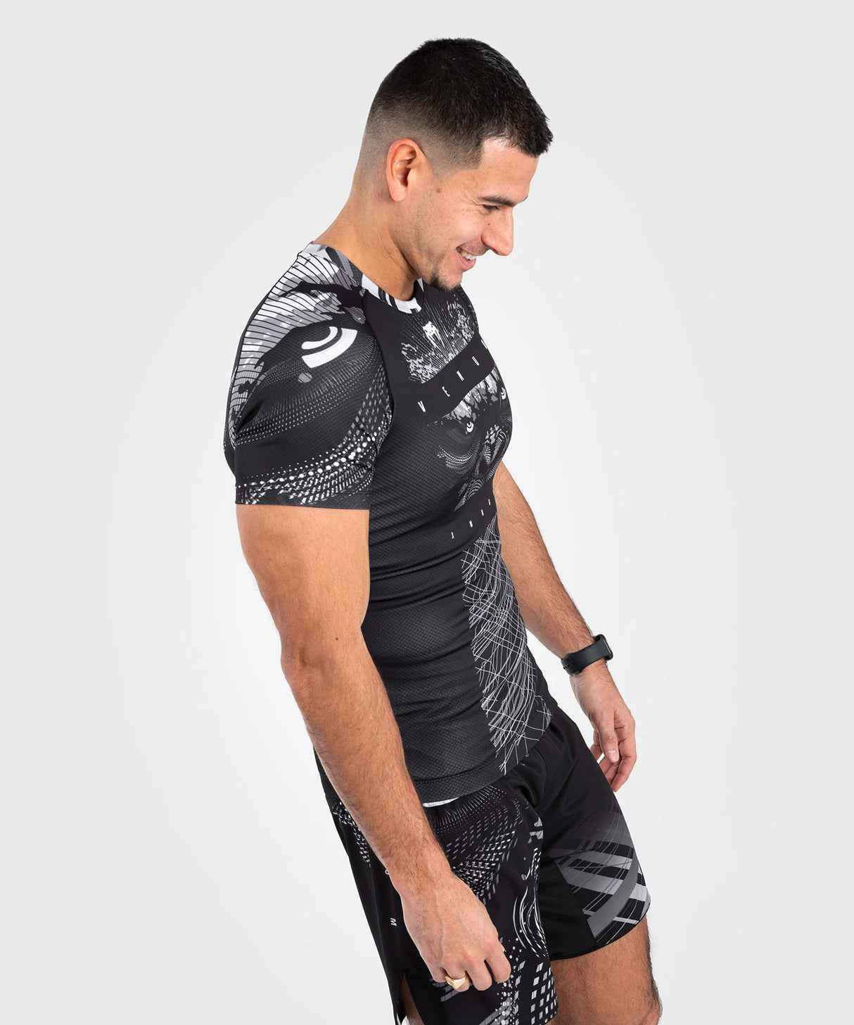 Venum Gorilla Jungle Rashguard s krátkým rukávem, černá/bílá VENUM-05077-108
