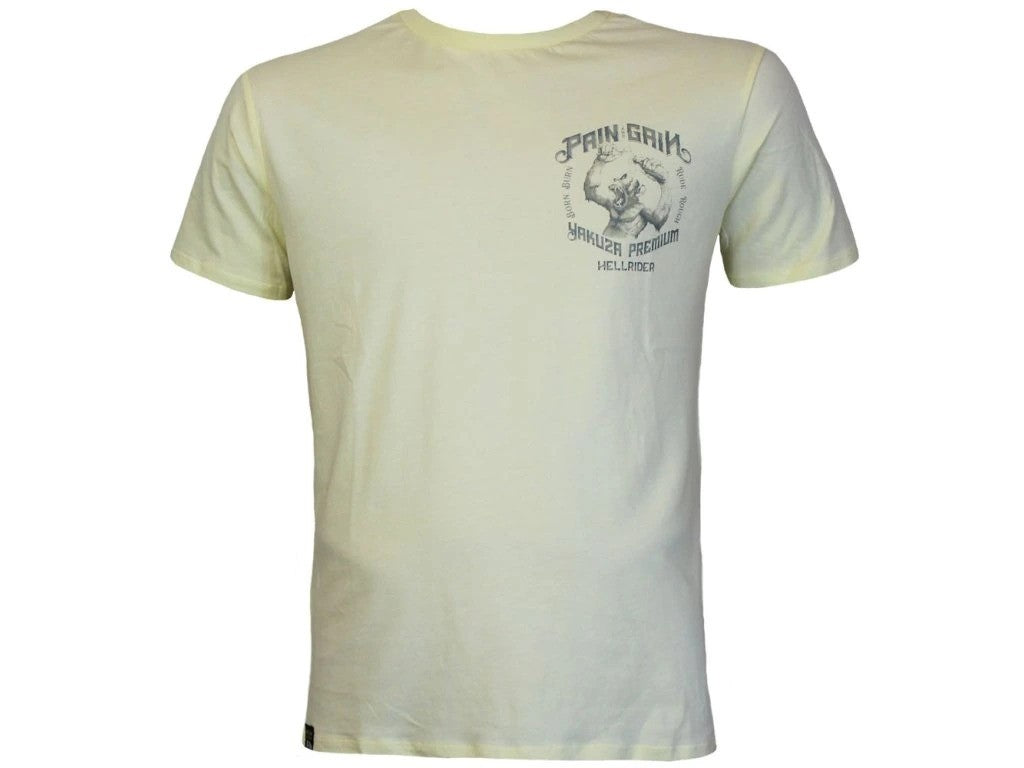 Pánské triko Yakuza Premium, Pain and Gain - žlutá, YPS-3909