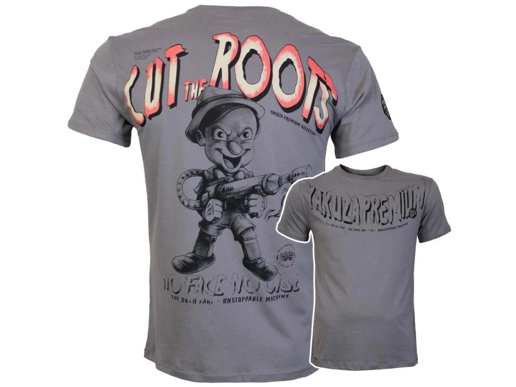 Pánské triko Yakuza Premium - šedá/fialová, YPS-4012