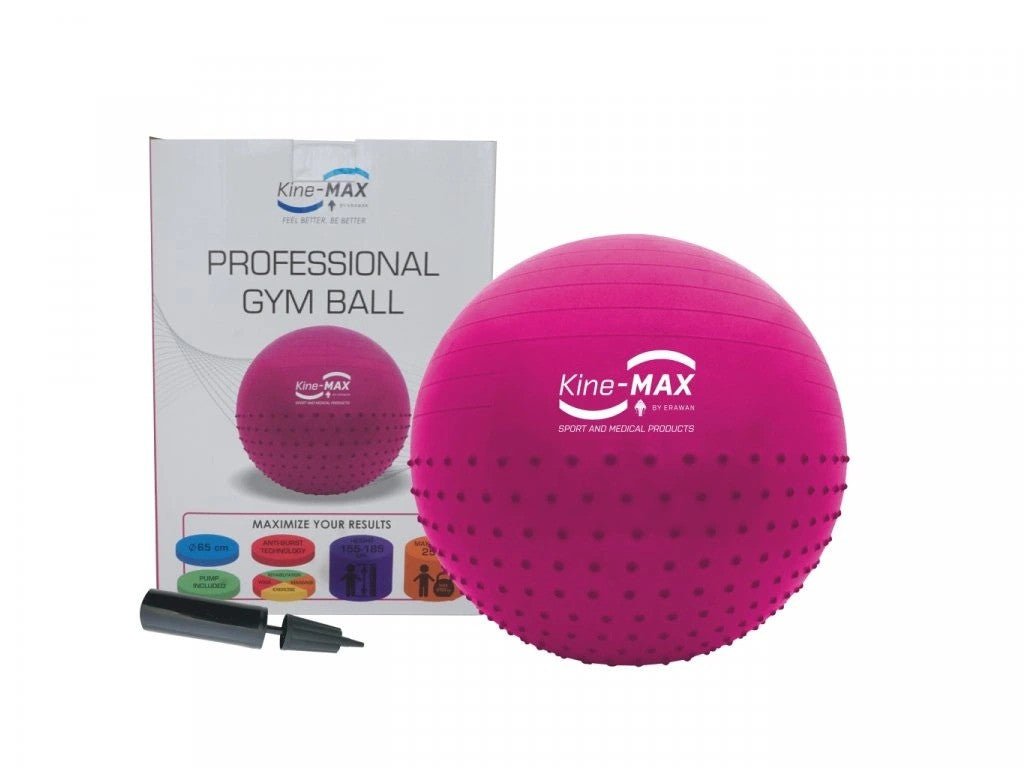 Gymnastický míč 65cm - růžová, GYM-65-PIN