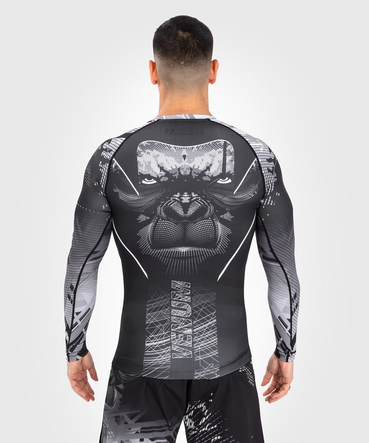 Venum Gorilla Jungle rashguard s dlouhým rukávem - černá/bílá, VENUM-05078-108