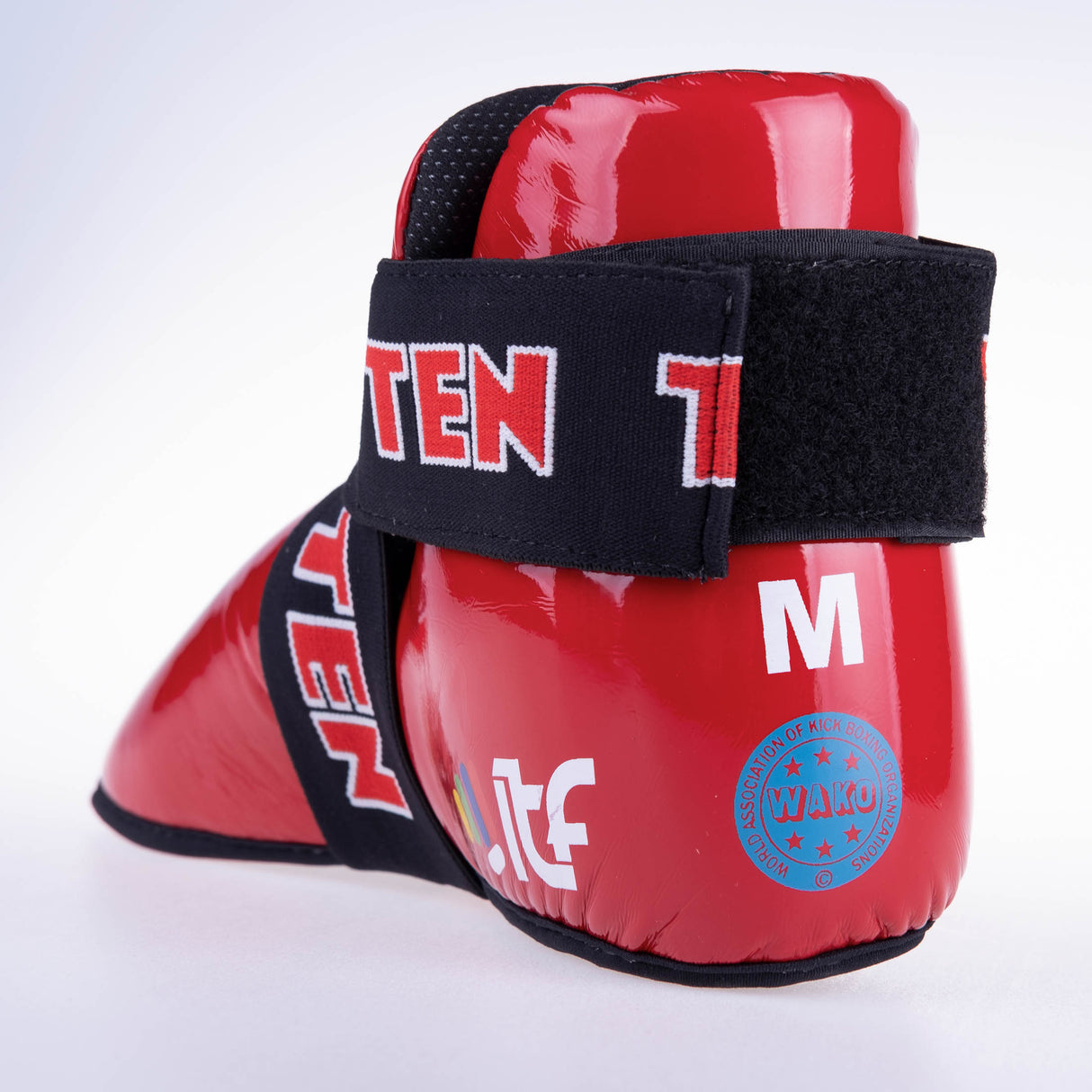 Chrániče nohou Top Ten SuperLight glossy ITF/WAKO - červené, 3067-4