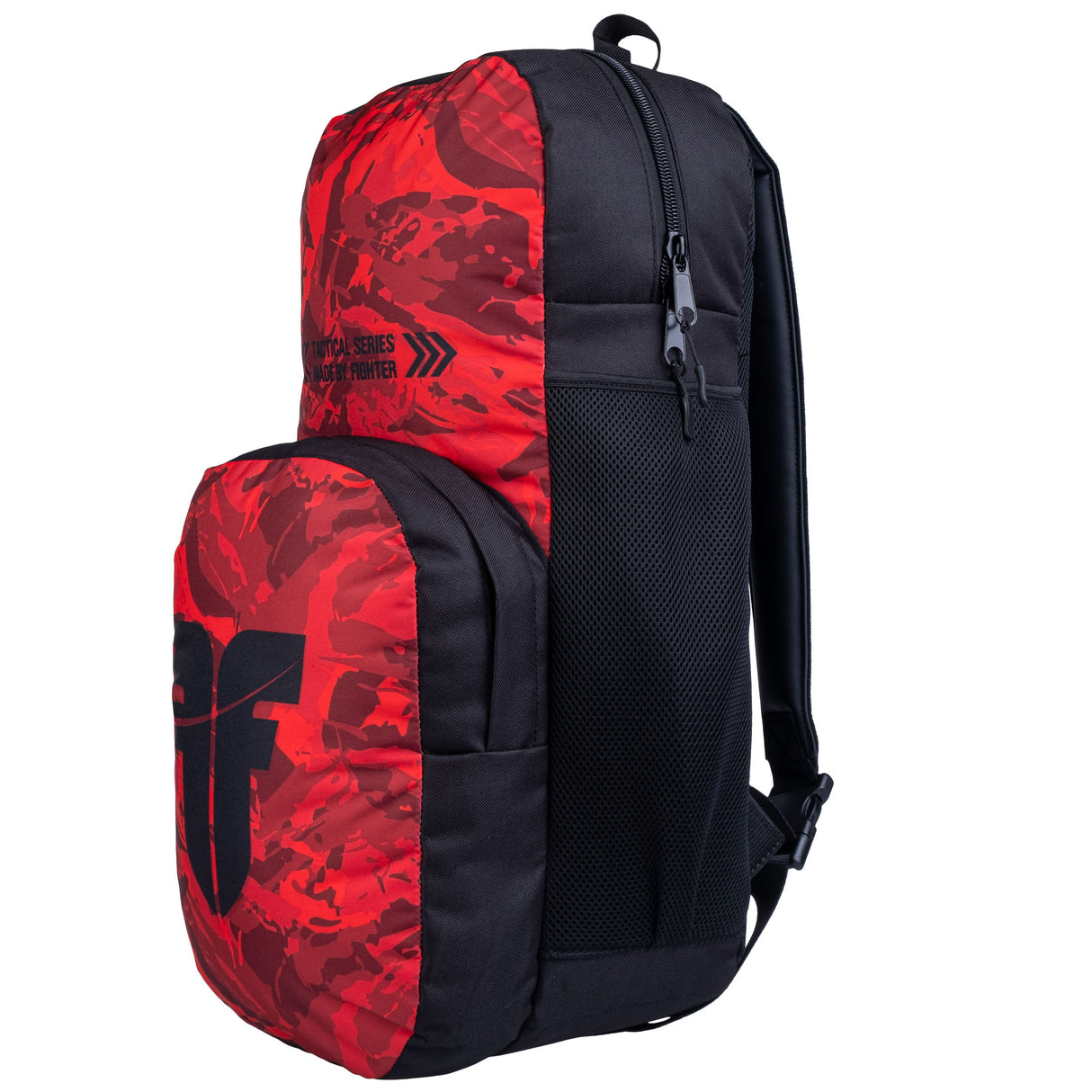 Fighter batoh M - bush/camo/red, FBG-25-BCM-RD