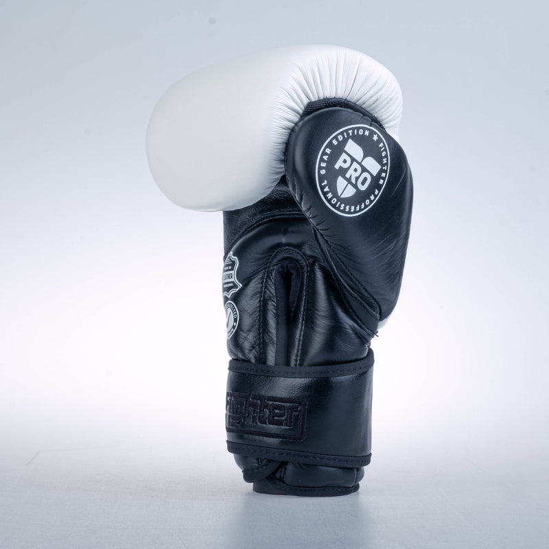 Boxerské rukavice Fighter Pro - bílá, FBG-PRO-001