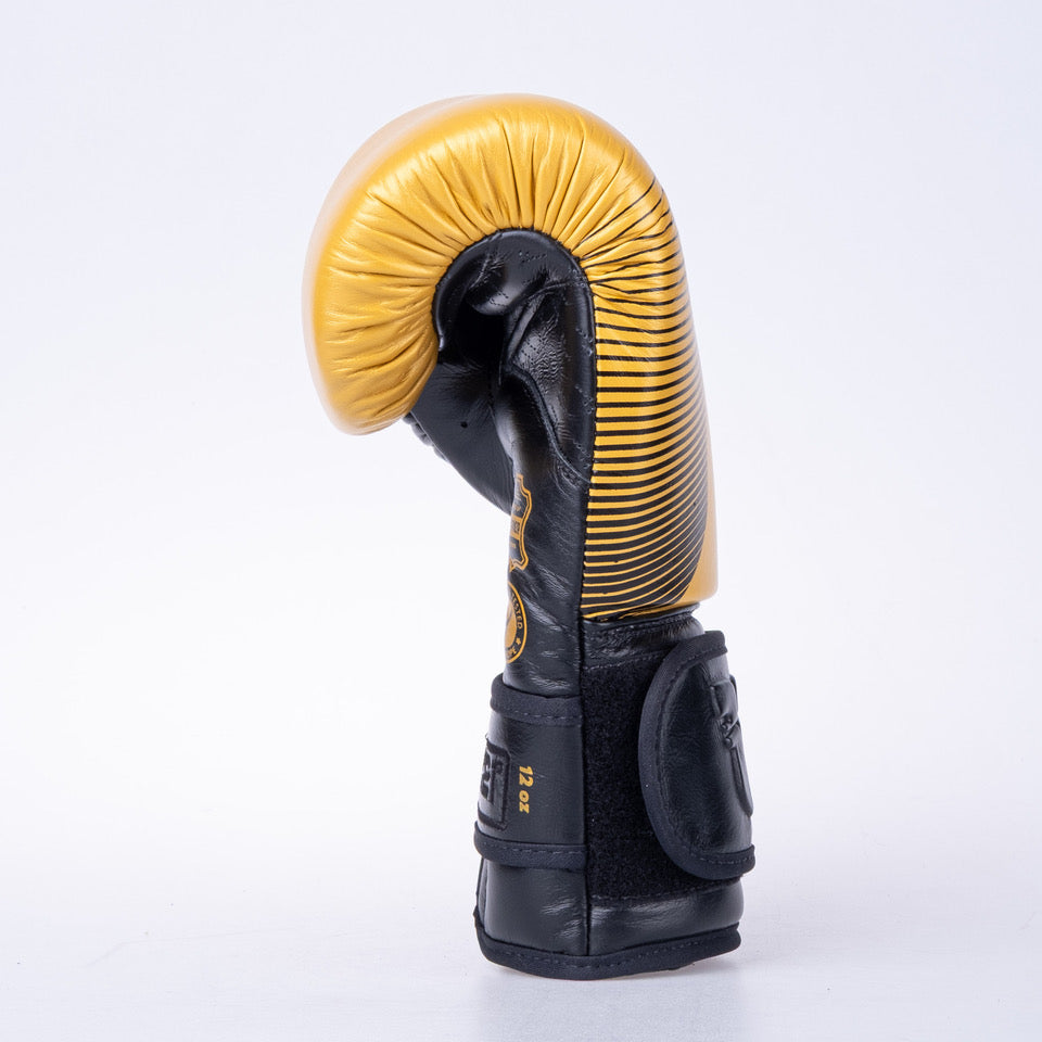 Boxerské rukavice Fighter Pro - zlatá/černá, FBG-PRO-005