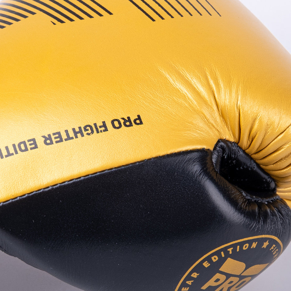 Boxerské rukavice Fighter Pro - zlatá/černá, FBG-PRO-005