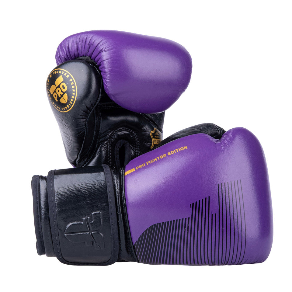 Boxerské rukavice Fighter Pro - fialová/černá, FBG-PRO-006