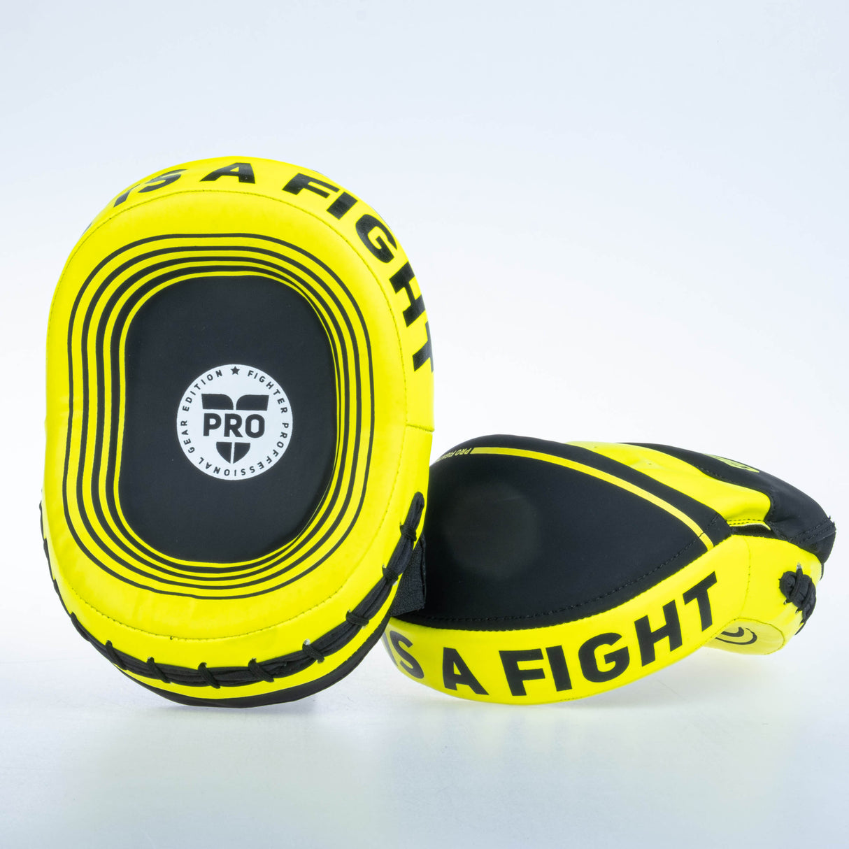 Fighter oválná lapa Pro - černá/neon, FSMPR-002-NB