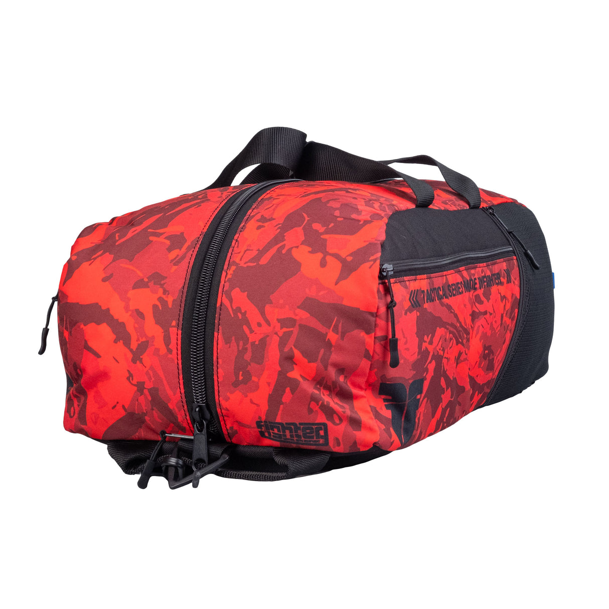Sportovní taška Fighter - bush/camo/red, FTS-14-BCM-RD