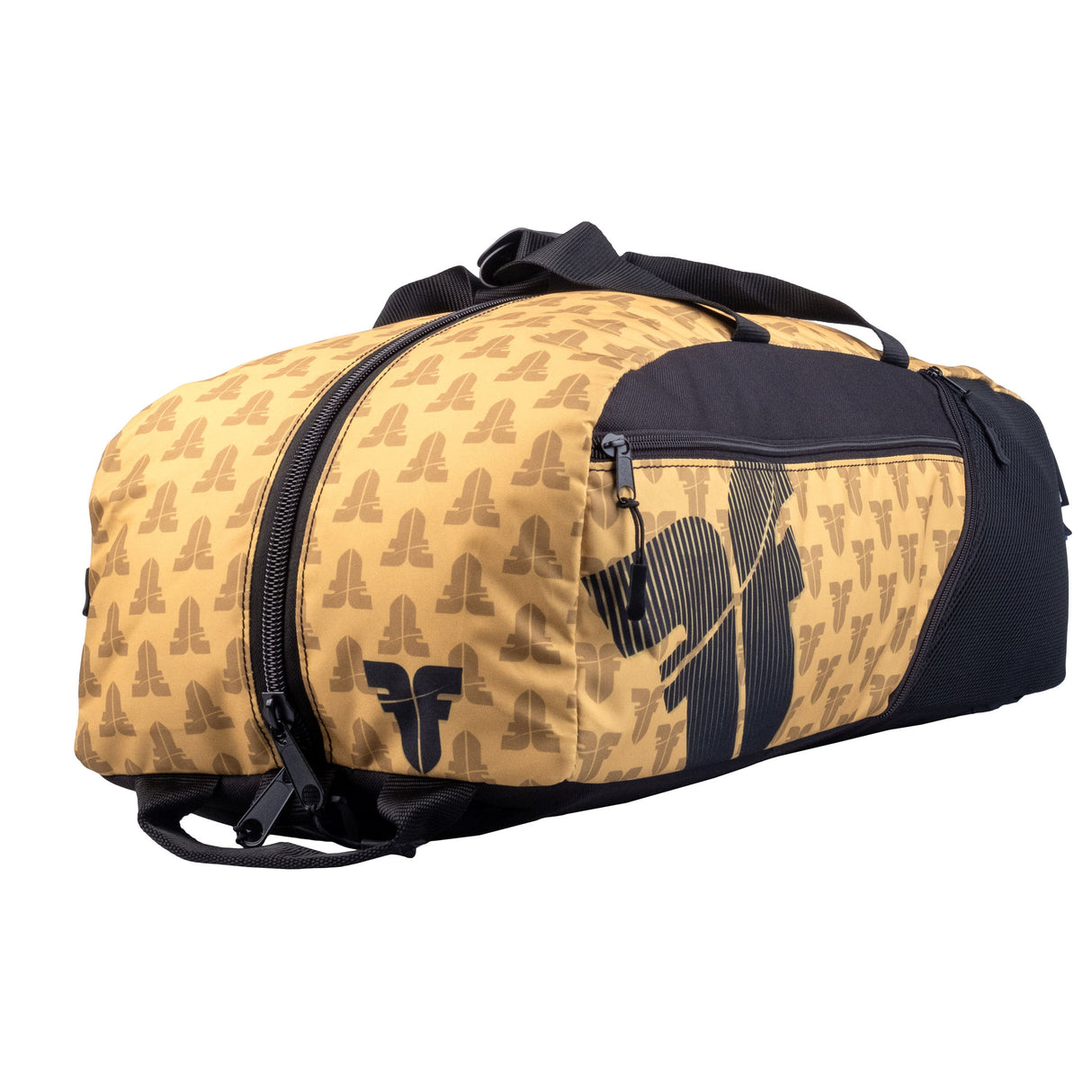 Sportovní taška Fighter - zlaté logo, FTS-15-FLG-GD