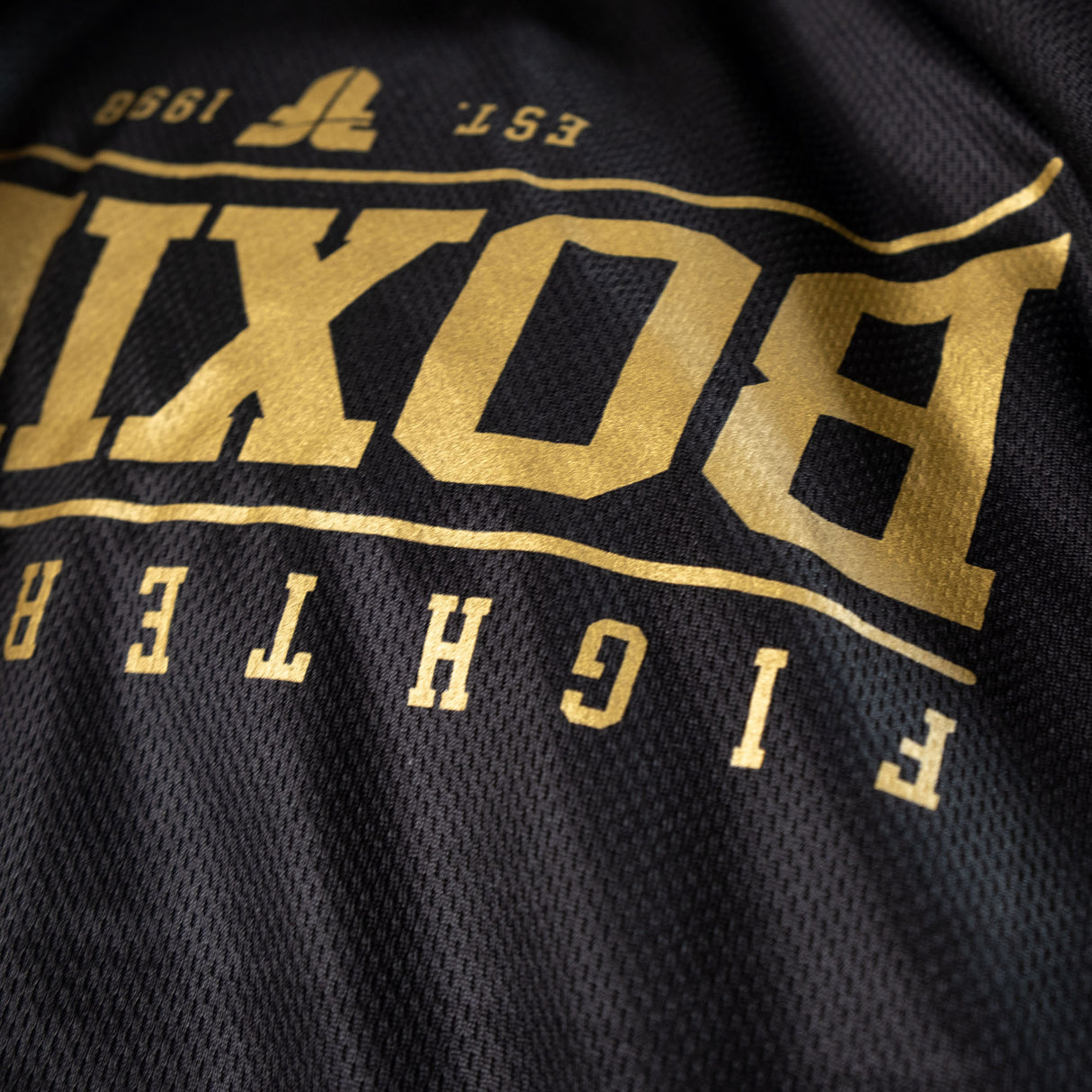 Tréninkové triko Fighter BOXING - černá, FTSH-02BLBX