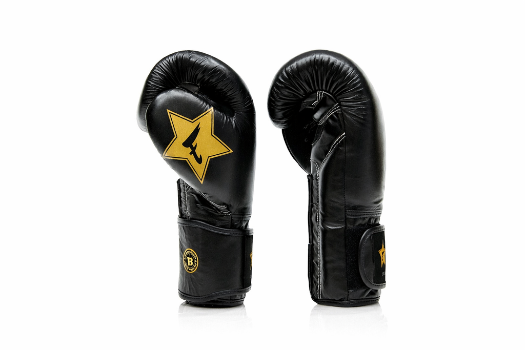 Fairtex boxerské rukavice Booster series - černá/zlatá, FXB BG V2