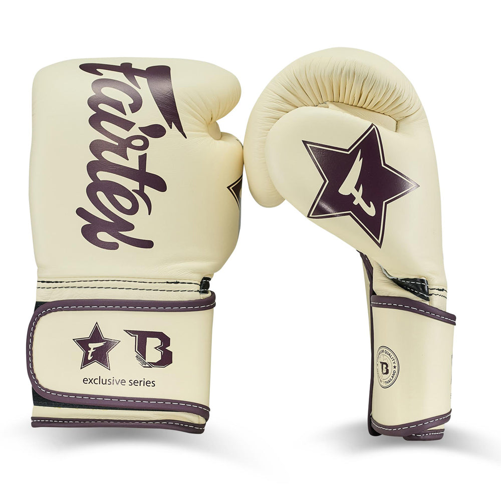 Fairtex boxerské rukavice Booster series - krémová