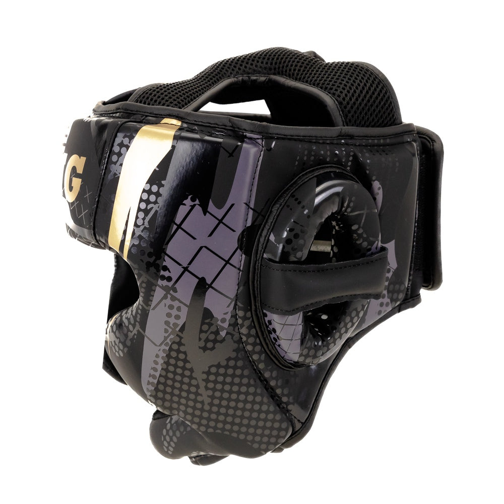 Přilba King Pro Boxing Shogun - černá/zlatá, KPB/HG SHOGUN 2