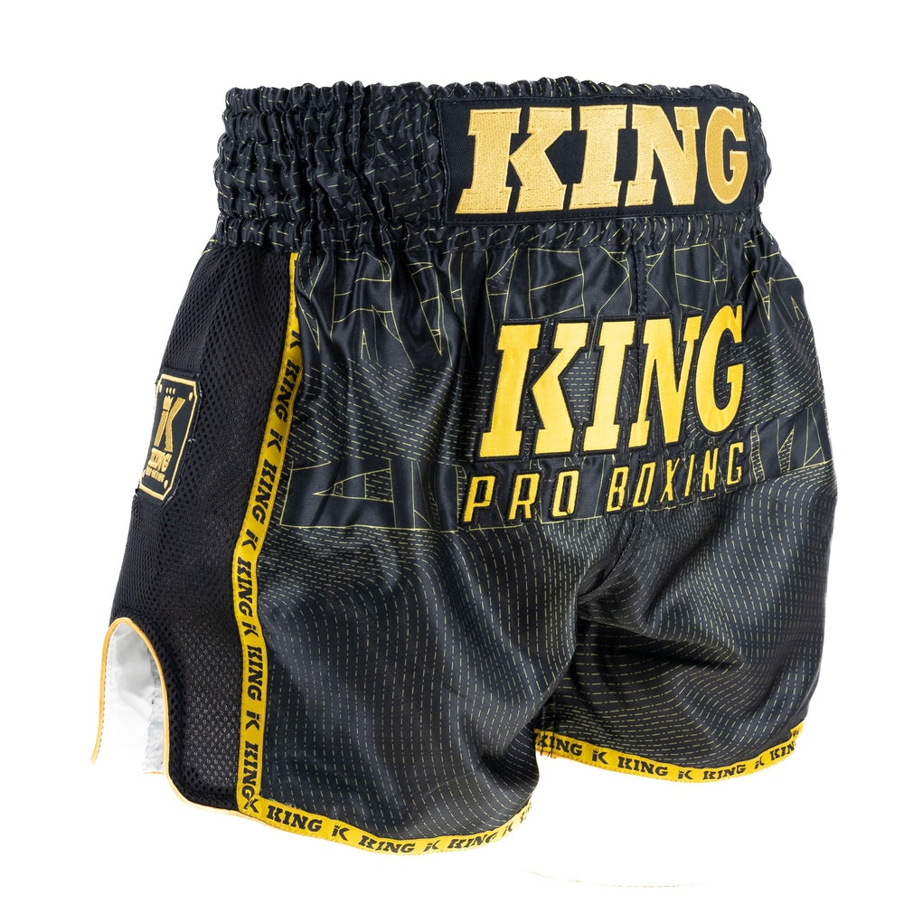 King Thai trenky - černá/zlatá, KP08