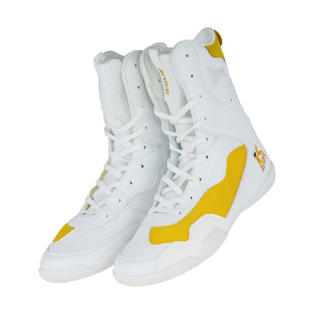 KING boxerská obuv Apex Pro 2 - bílá/zlatá