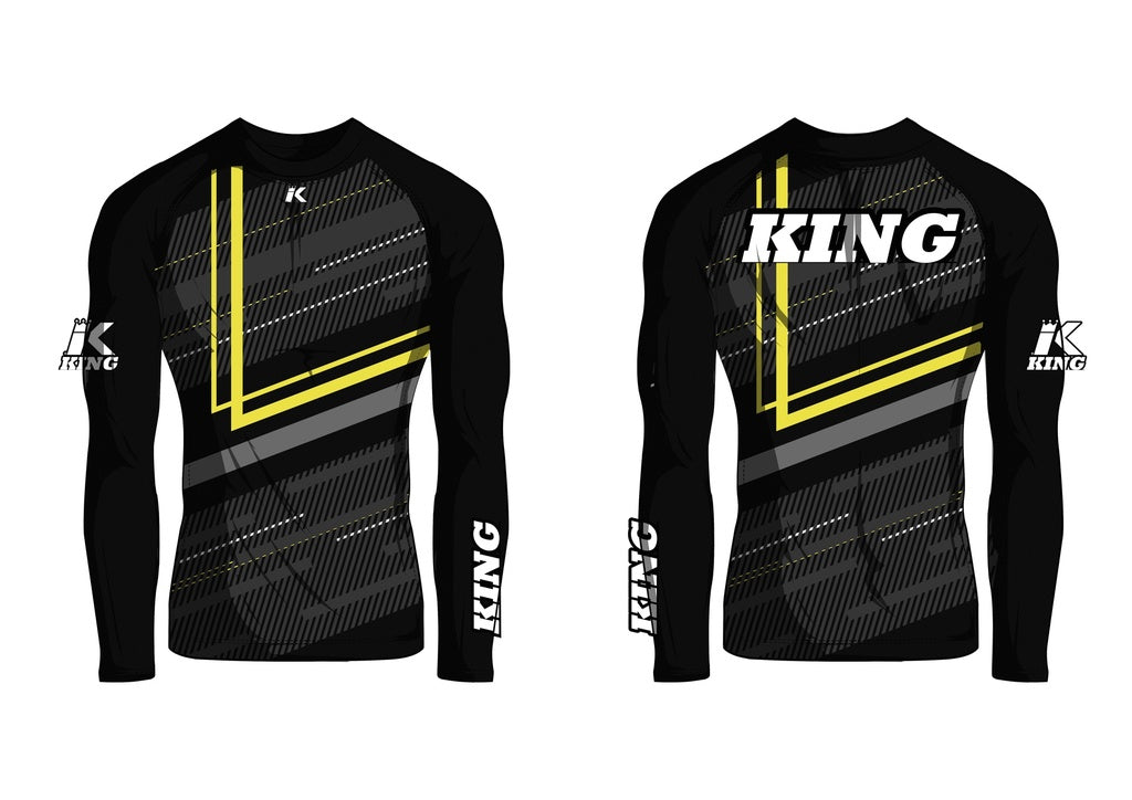 Rashguard s dlouhým rukávem KING Blade - černá/neon