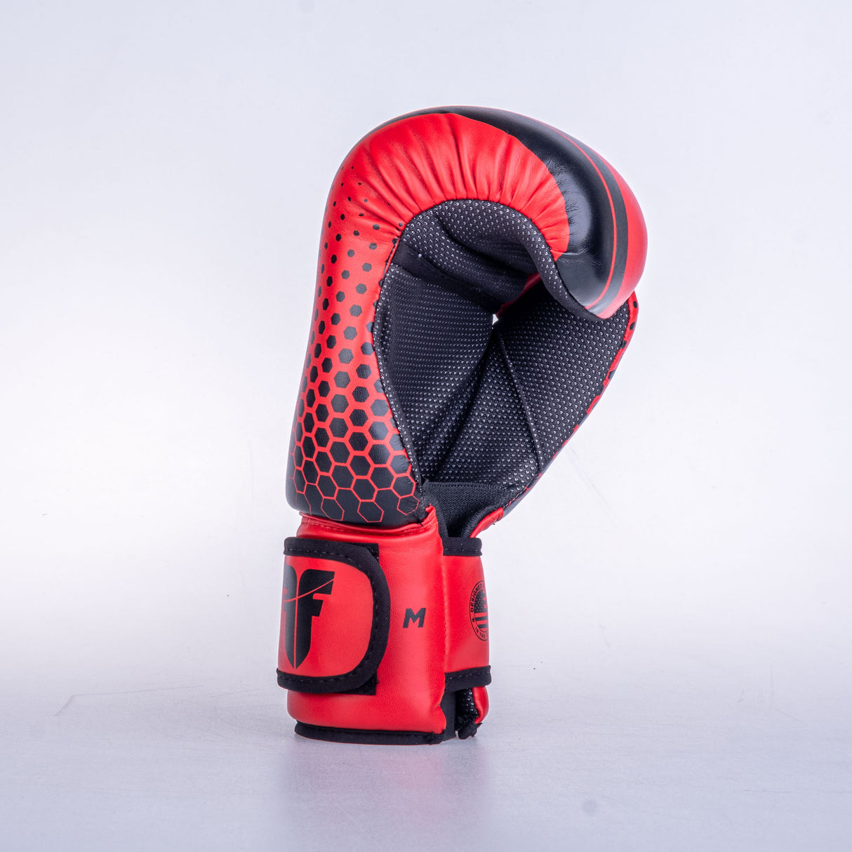 Fighter otevřené rukavice - červená/černá, OHF-HXGR-0203