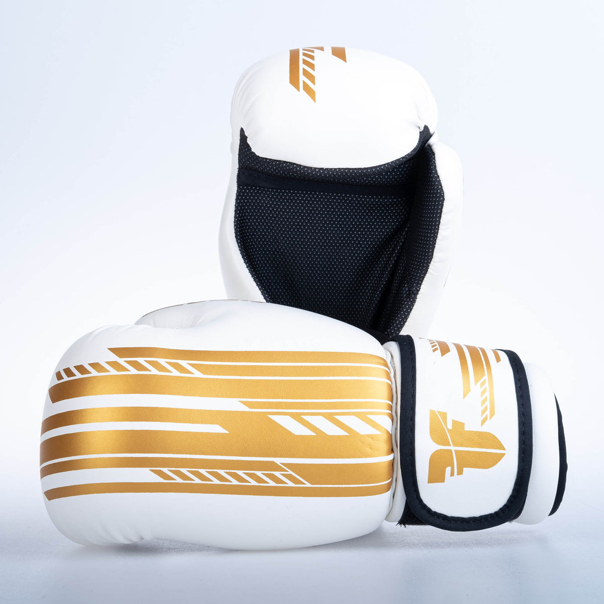 Otevřené rukavice Fighter Quick - SGP Edice - bílá/zlatá