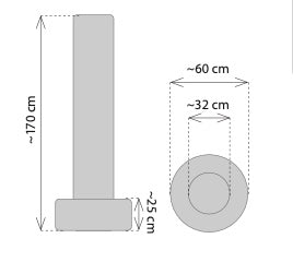 Volně stojící pytel Fighter Classic - khaki/černá