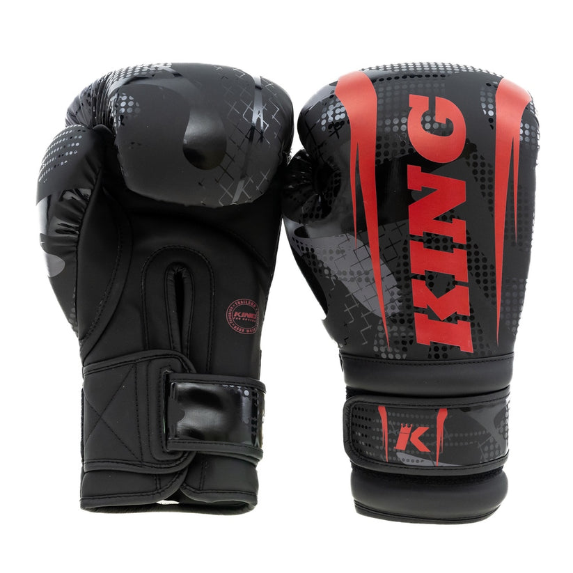 King Pro Boxing boxerské rukavice Shogun 3 - černá/červená, KPB/BG Shogun 3