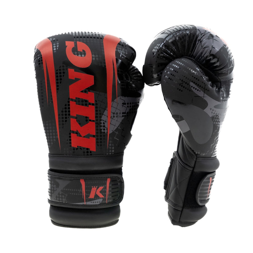 King Pro Boxing boxerské rukavice Shogun 3 - černá/červená, KPB/BG Shogun 3