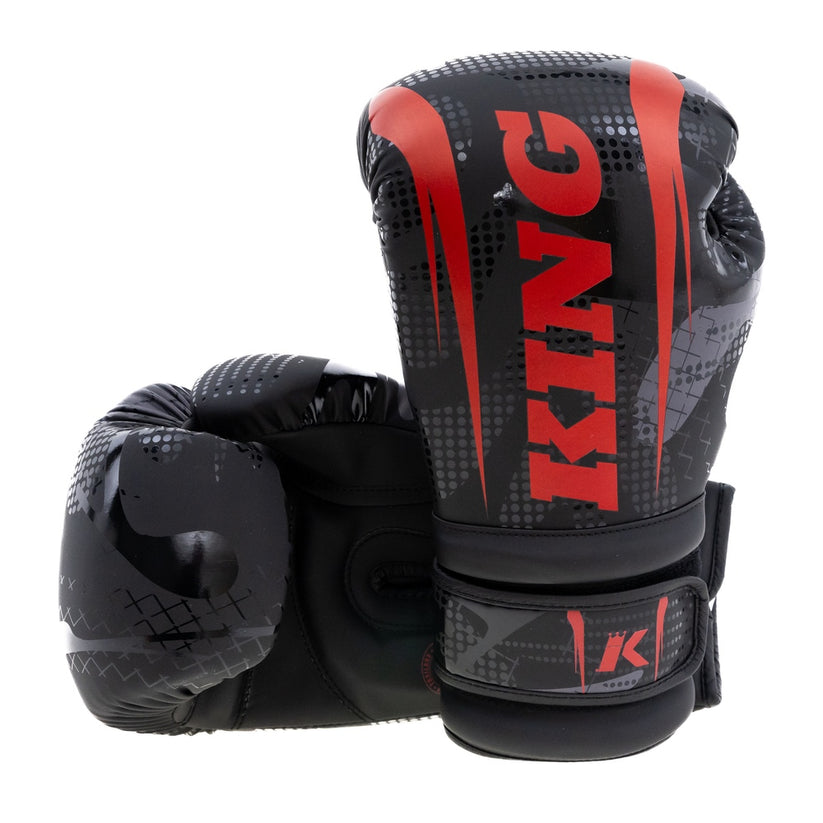 King Pro Boxing boxerské rukavice Shogun 3 - černá/červená, KPB/BG Shogun 3
