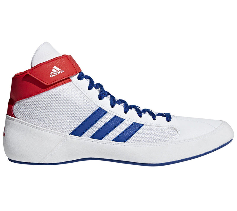 POŠKOZENÉ : Zápasnická obuv adidas HVC - bílá/modrá/červená, BD7129