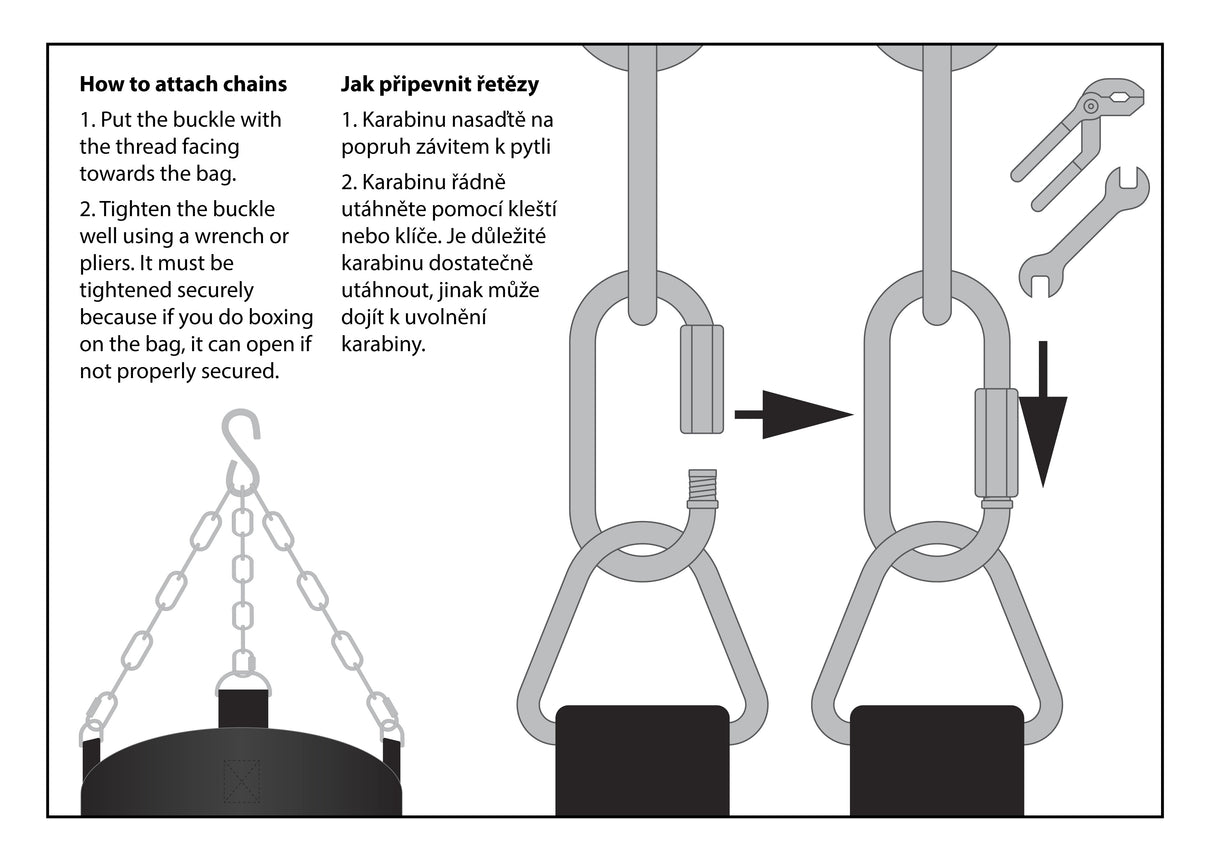 Fighter Profesionální boxerský pytel 150 a 180cm, průměr 36cm Classic - černá/zlatá