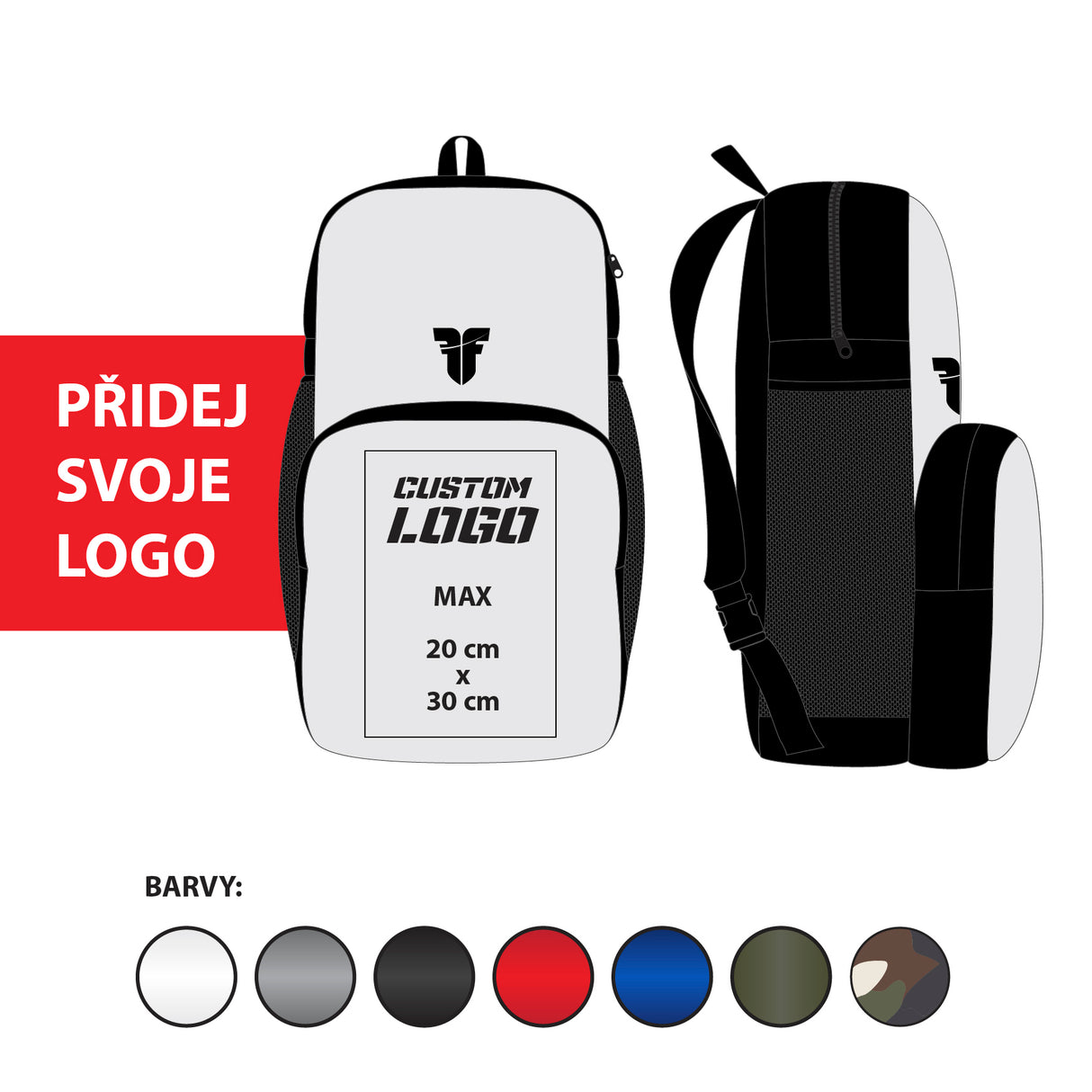Fighter batoh M - vlastní potisk