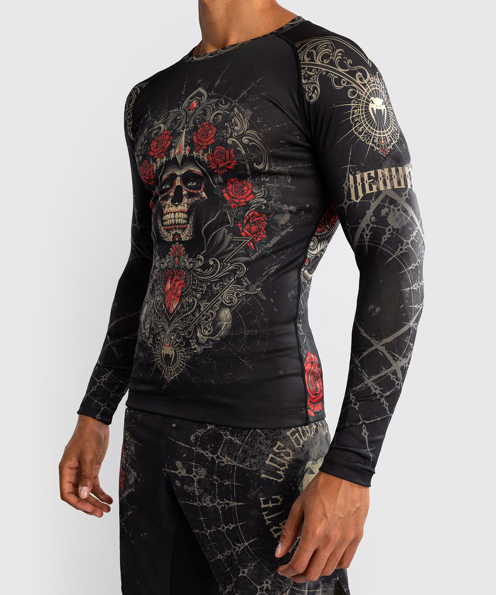 Venum Santa Muerte 5.0 rashguard s dlouhým rukávem - černá, VENUM-05332-603