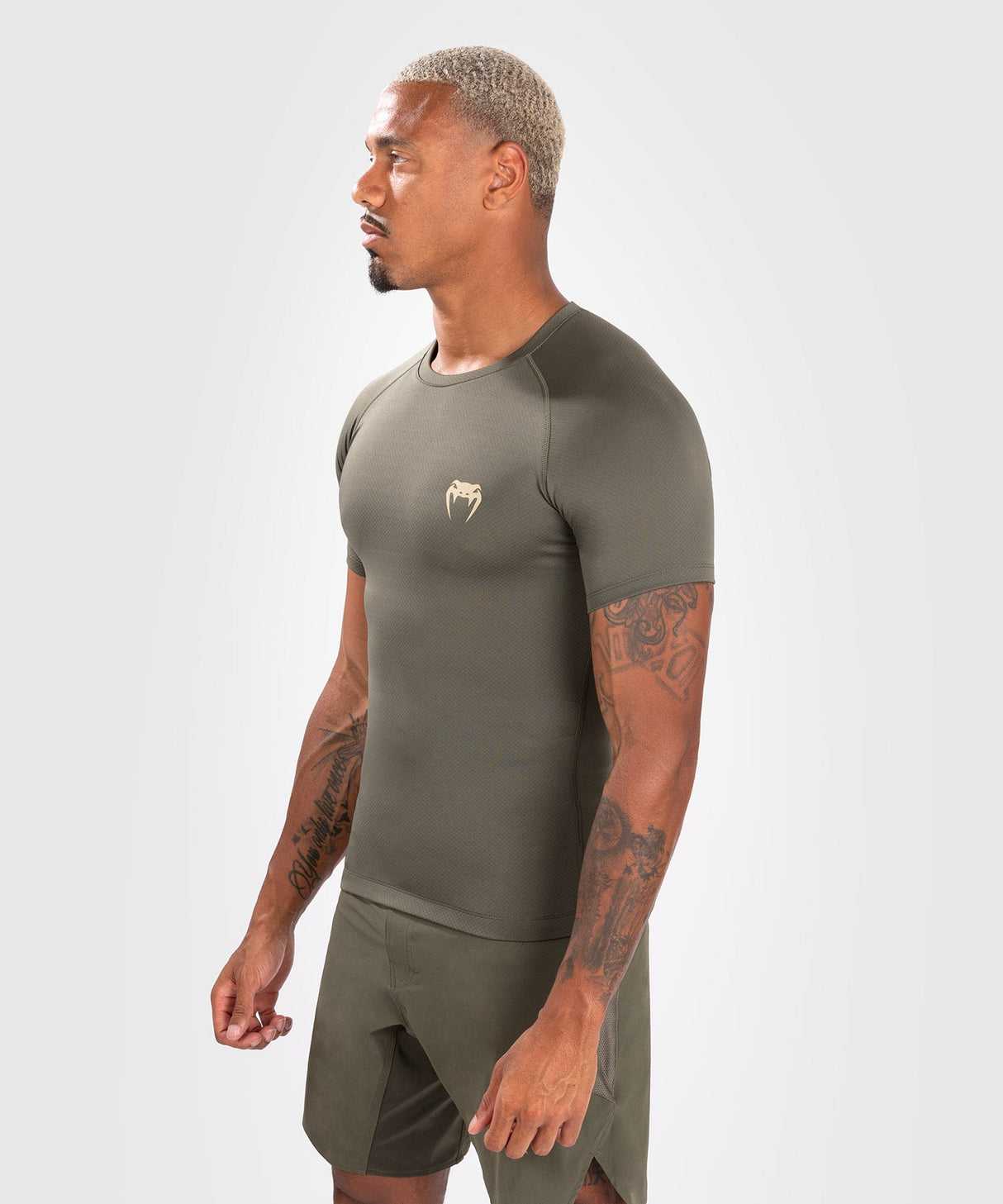 Venum Contender rashguard s krátkým rukávem - khaki, VENUM-05160-015