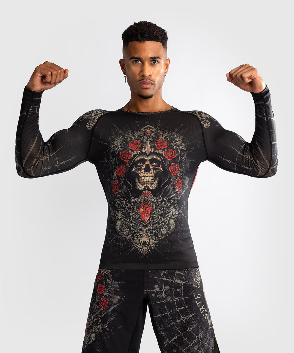 Venum Santa Muerte 5.0 rashguard s dlouhým rukávem - černá, VENUM-05332-603