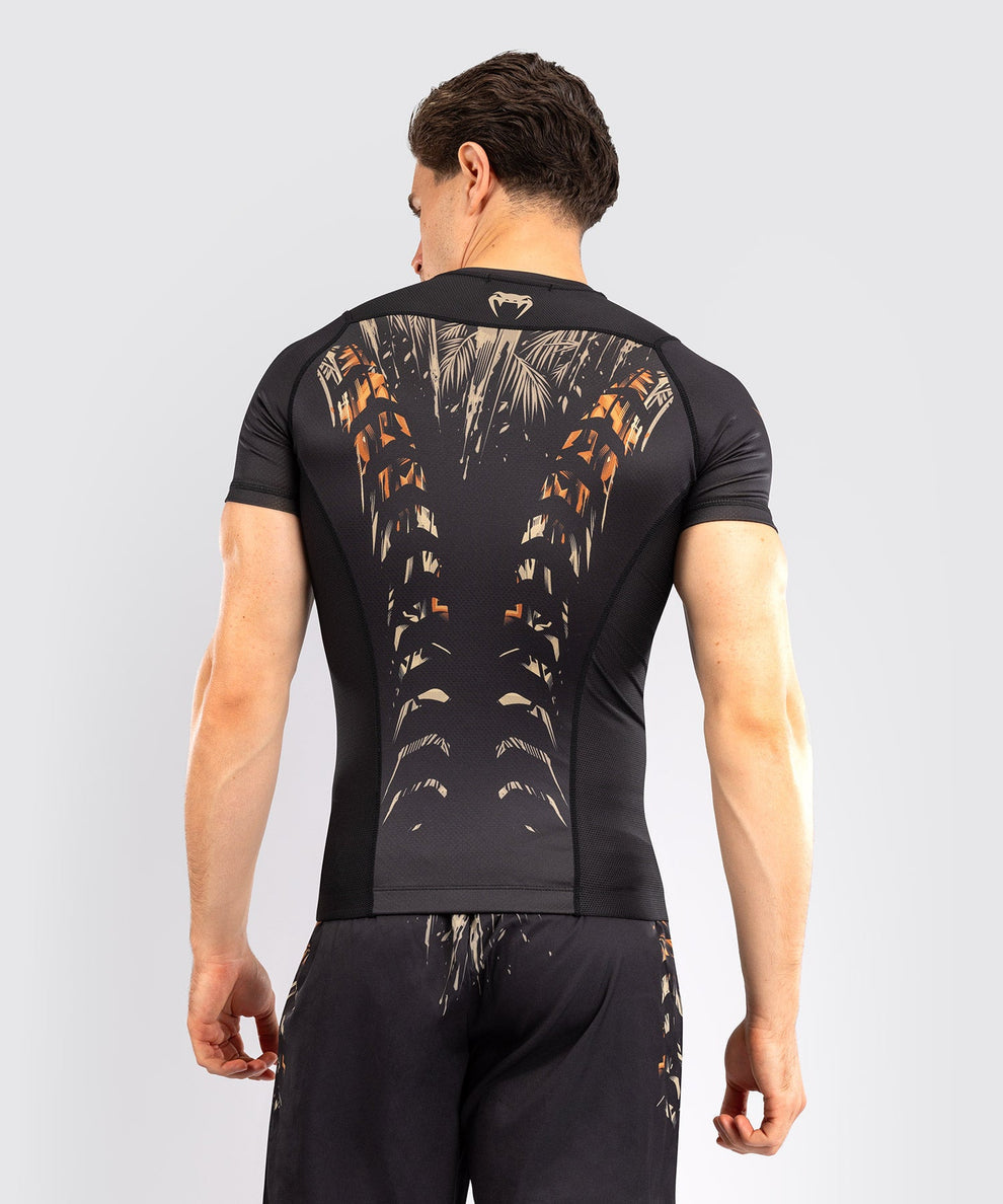 Venum Tiger rashguard s krátkým rukávem - černá, VENUM-05340-117