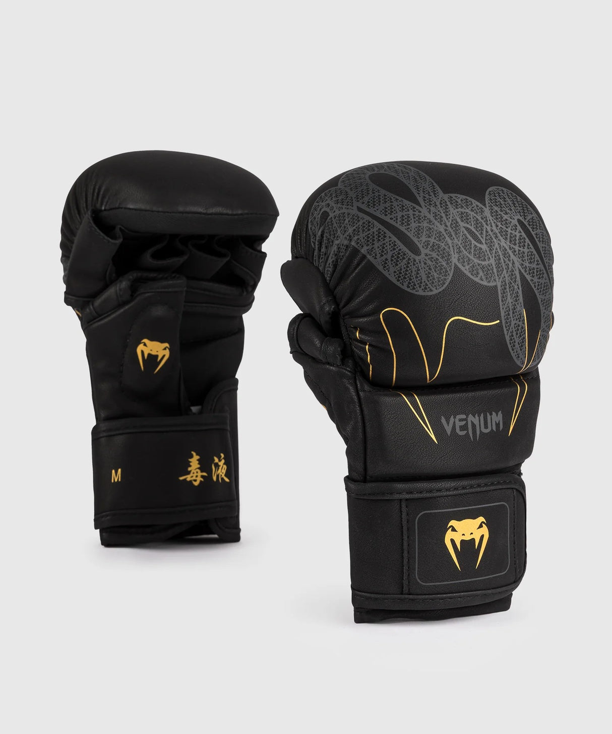 Venum Serpenti MMA rukavice – černá/zlatá, VENUM-05756-109