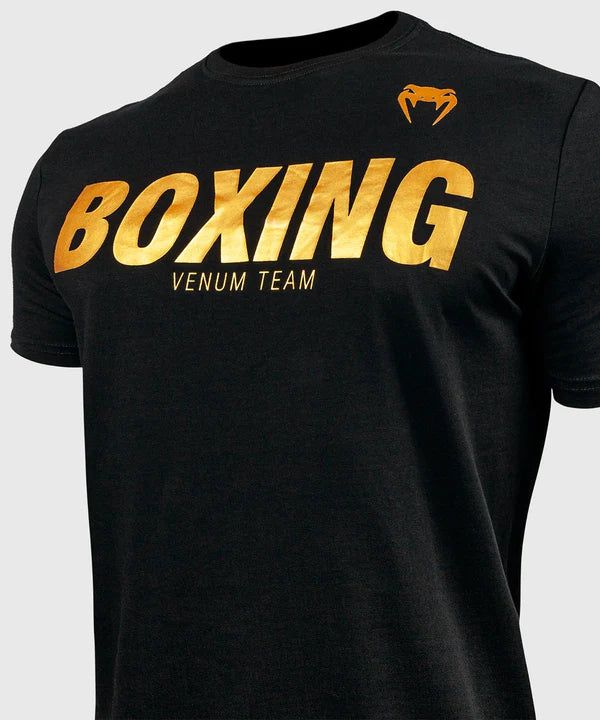 Venum triko VT Boxing - černá/zlatá, VENUM-03731-126