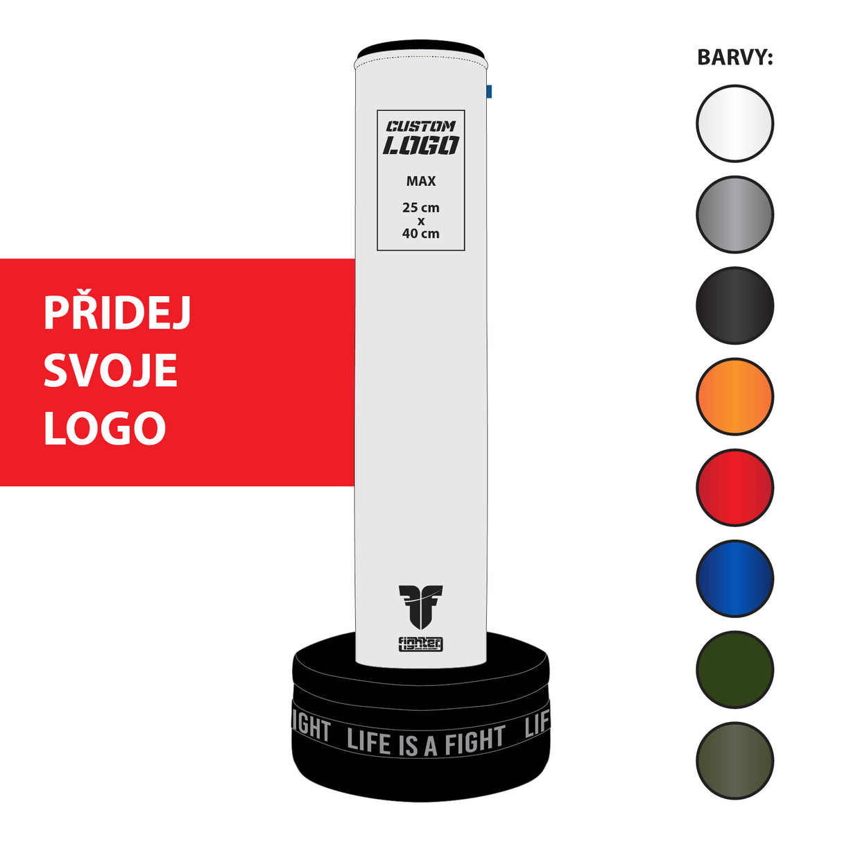 Volně stojící pytel Fighter Classic - vlastní potisk