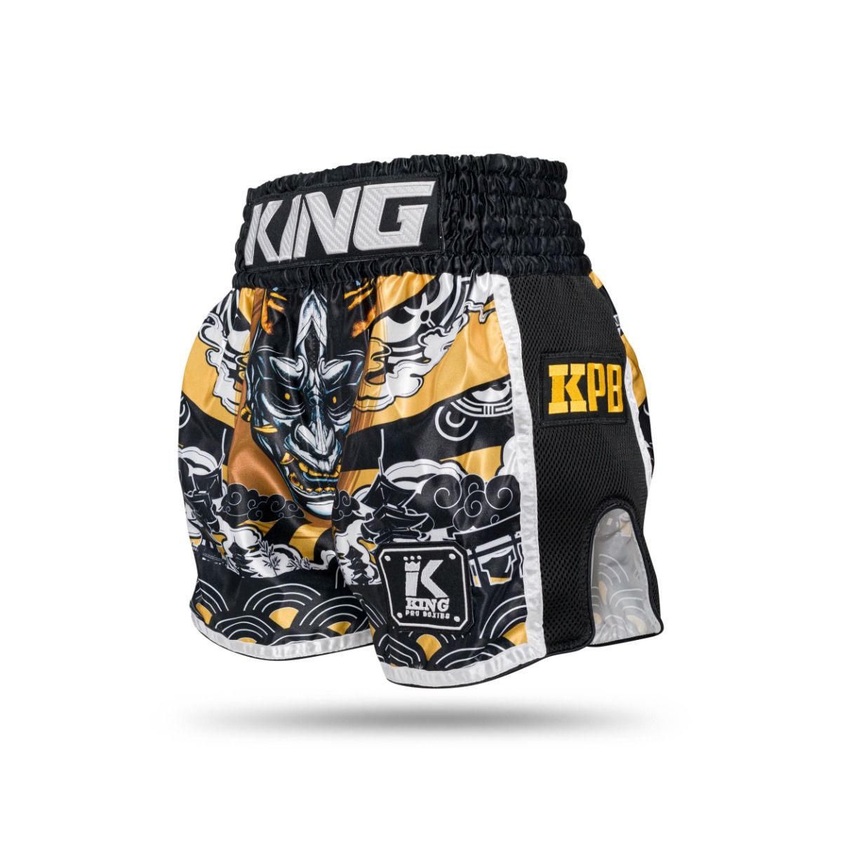King Muay Thai trenky HANYA - černá/žlutá, KPB/HANYA GD