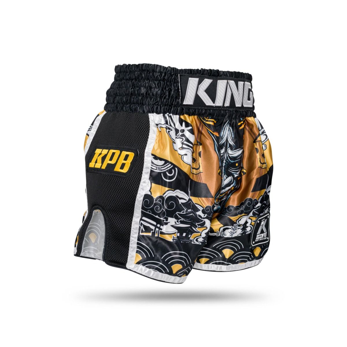 King Muay Thai trenky HANYA - černá/žlutá, KPB/HANYA GD