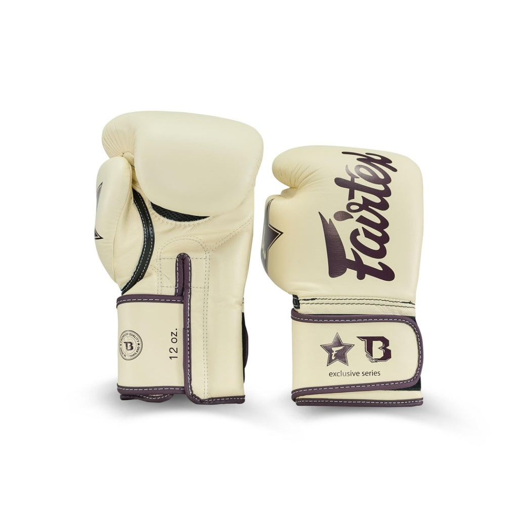 Fairtex boxerské rukavice Booster series - krémová