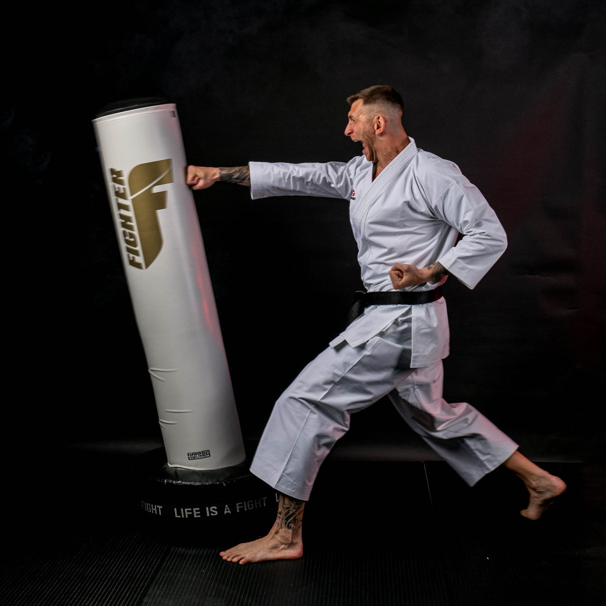 Volně stojící pytel Fighter Classic - černá/červená