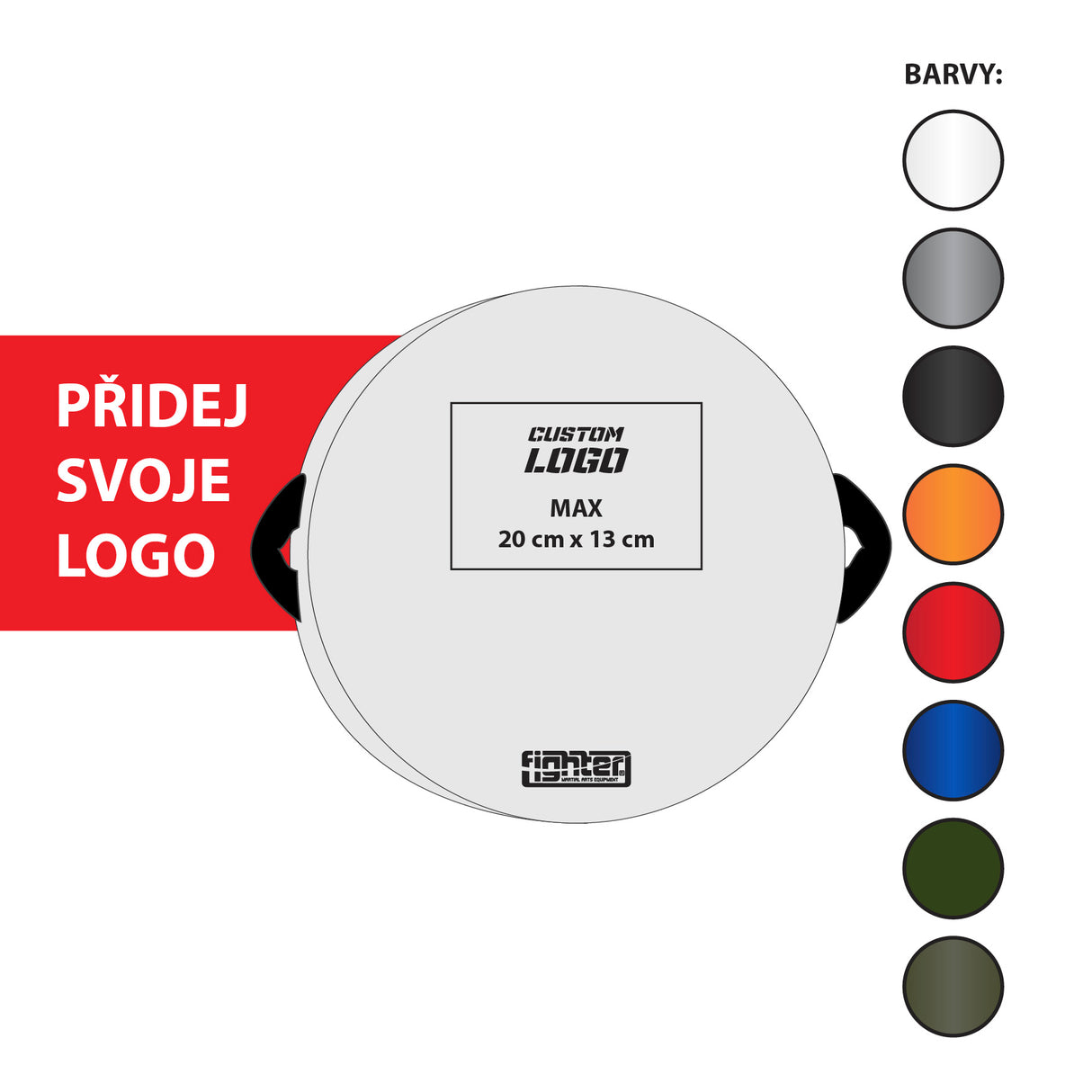 Kulatá lapa Fighter - vlastní potisk