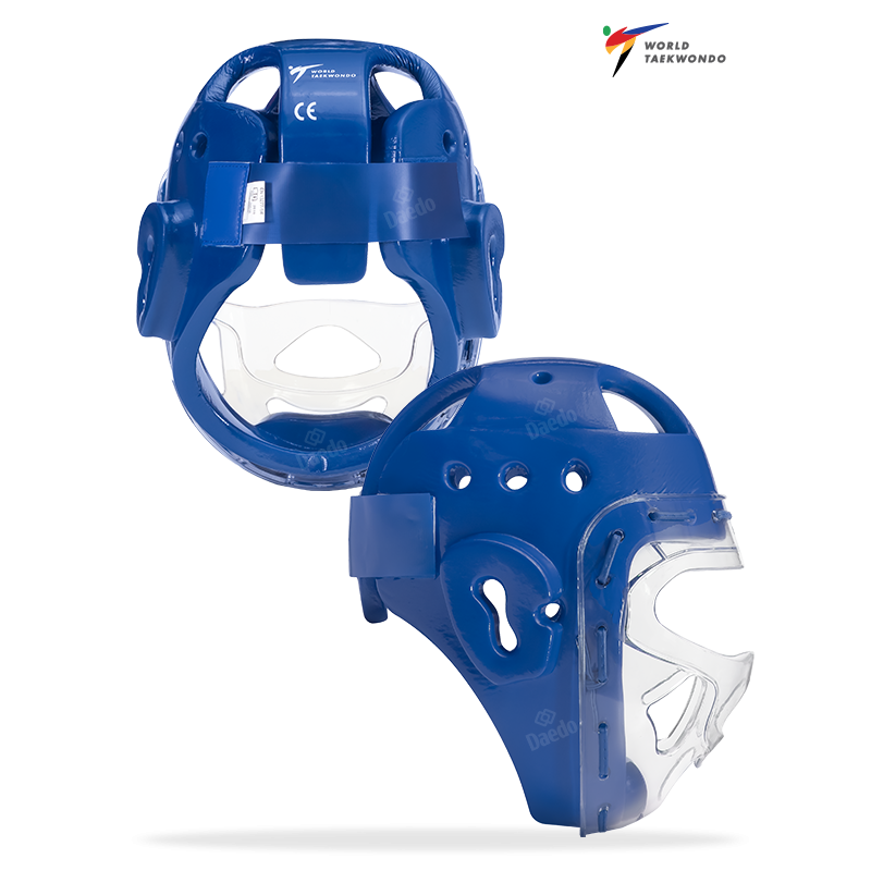 Daedo přilba s maskou Taekwondo WT - bílá, PRO 20916